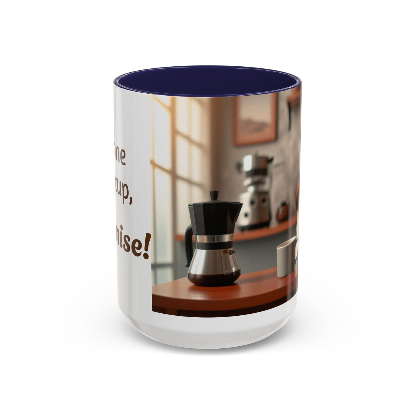 Copy of Cute Puppy with Coffee Mug | Adorable Morning Cafe Mug (11, 15oz)